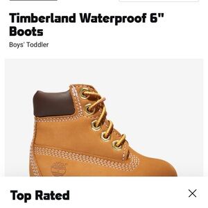 Timberland Boys' Toddler Waterproof Boots - Tan and Brown